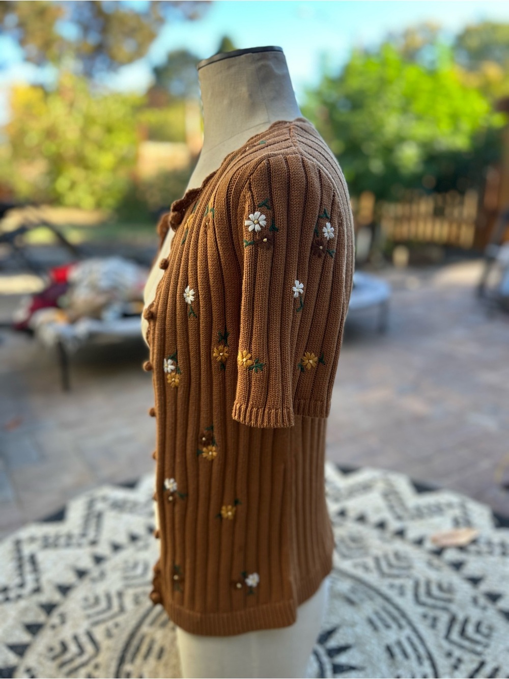 Sezane Ilane Cardigan Camel - Size S - Picture 4 of 14